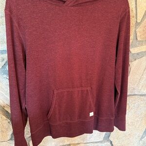 Vuori Sweatshirt with hood-Burgundy-Women Medium